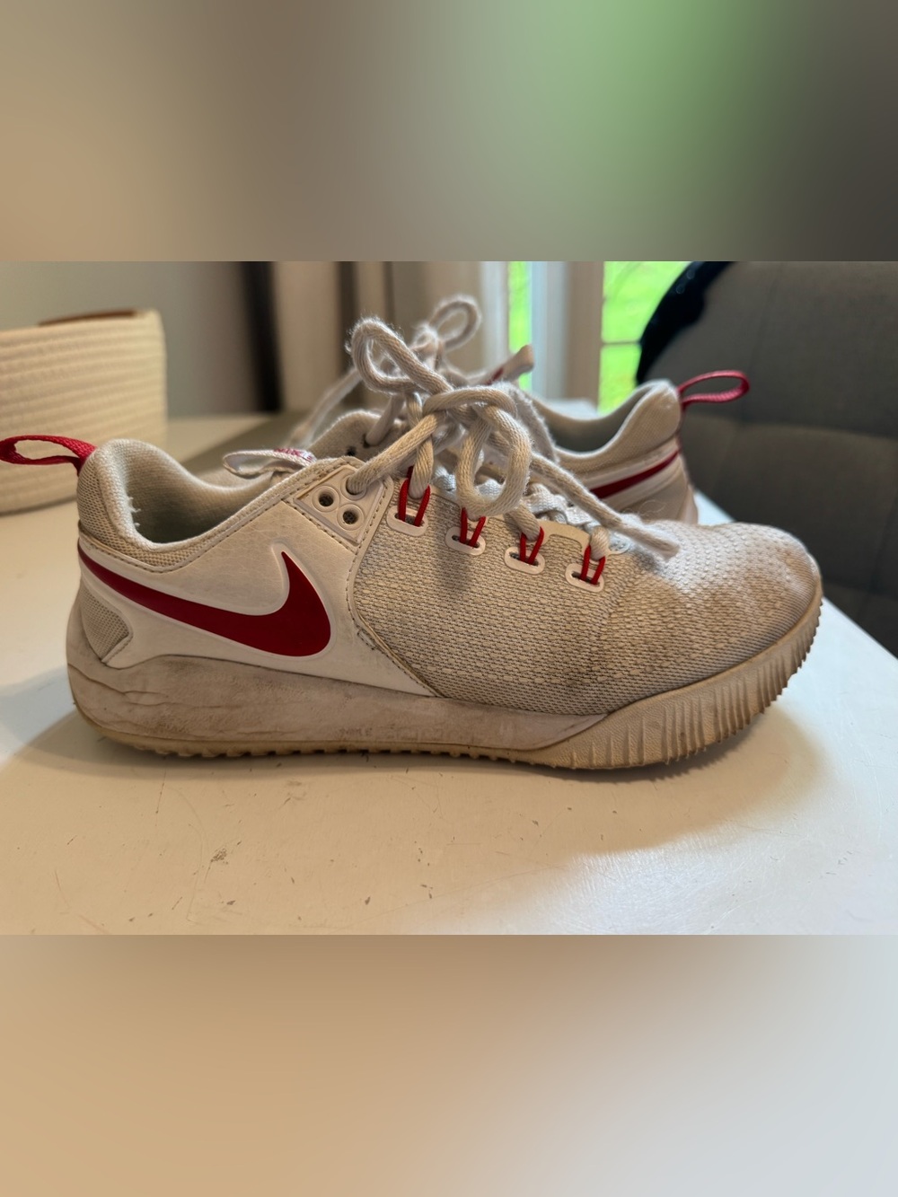 Nike women’s Air Zoom Hyperace White University Red size 7